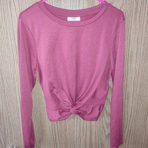 Long sleeve crop